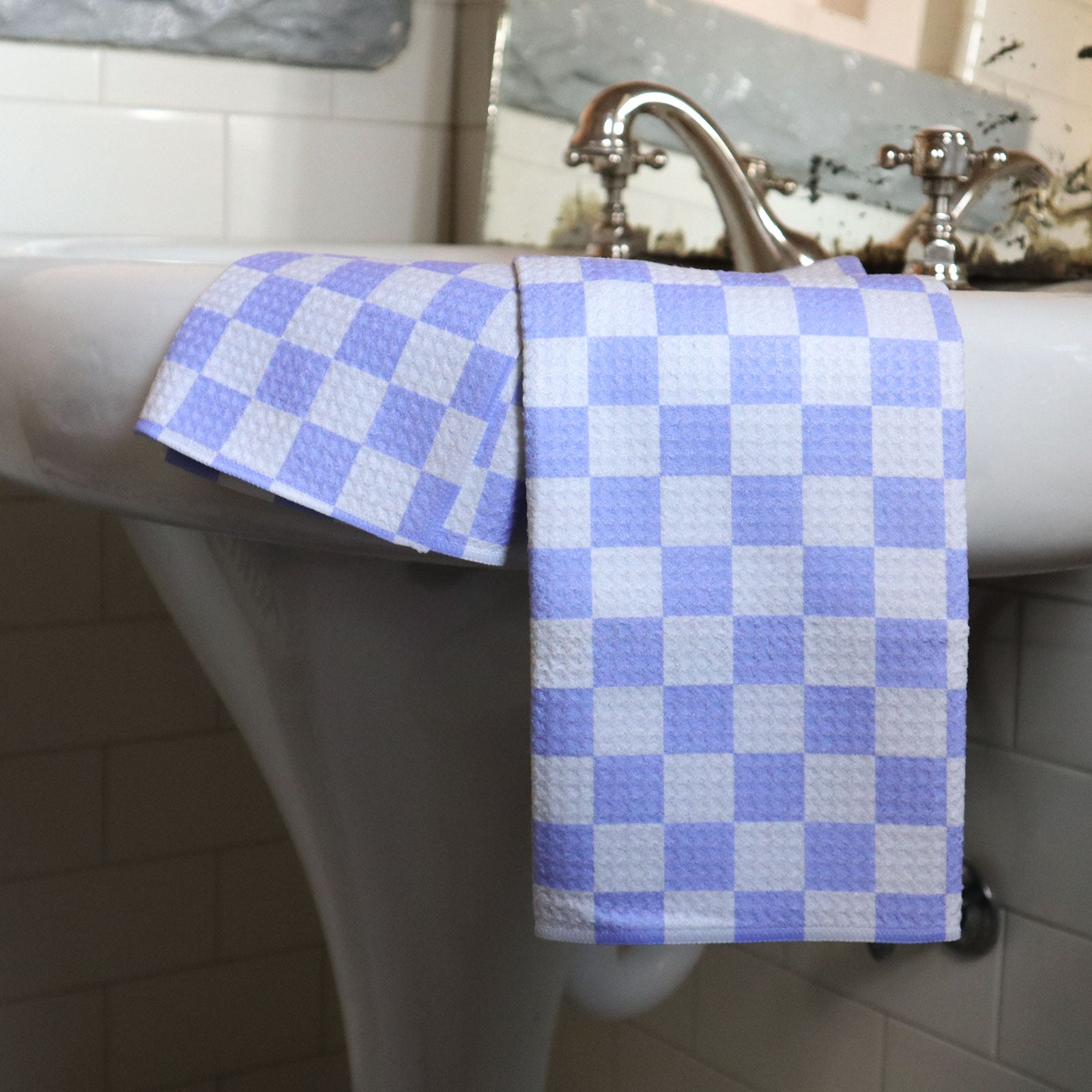 Geometry Tea Towel - Purple Picnic