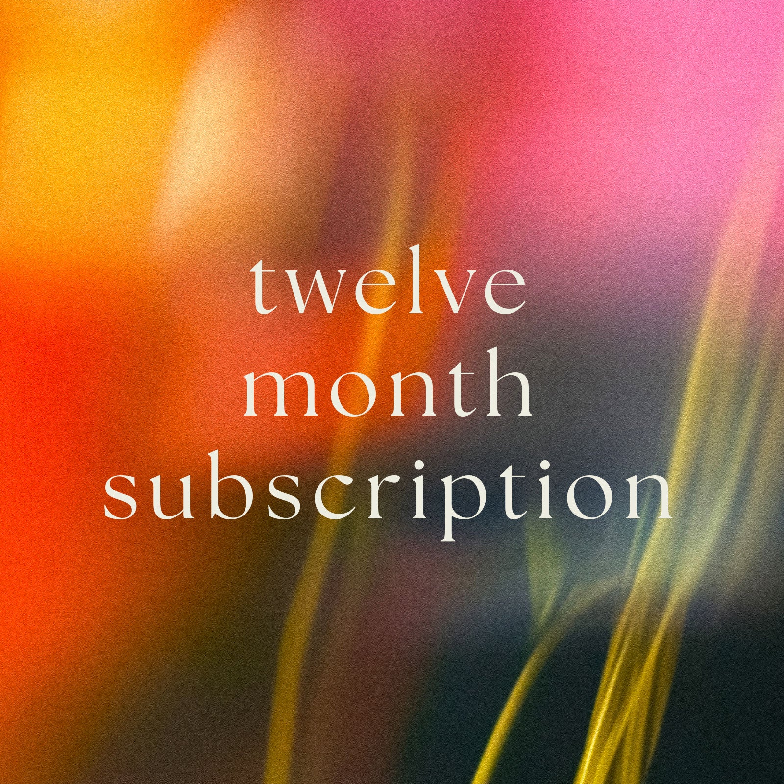 12 Month Plant Subscription
