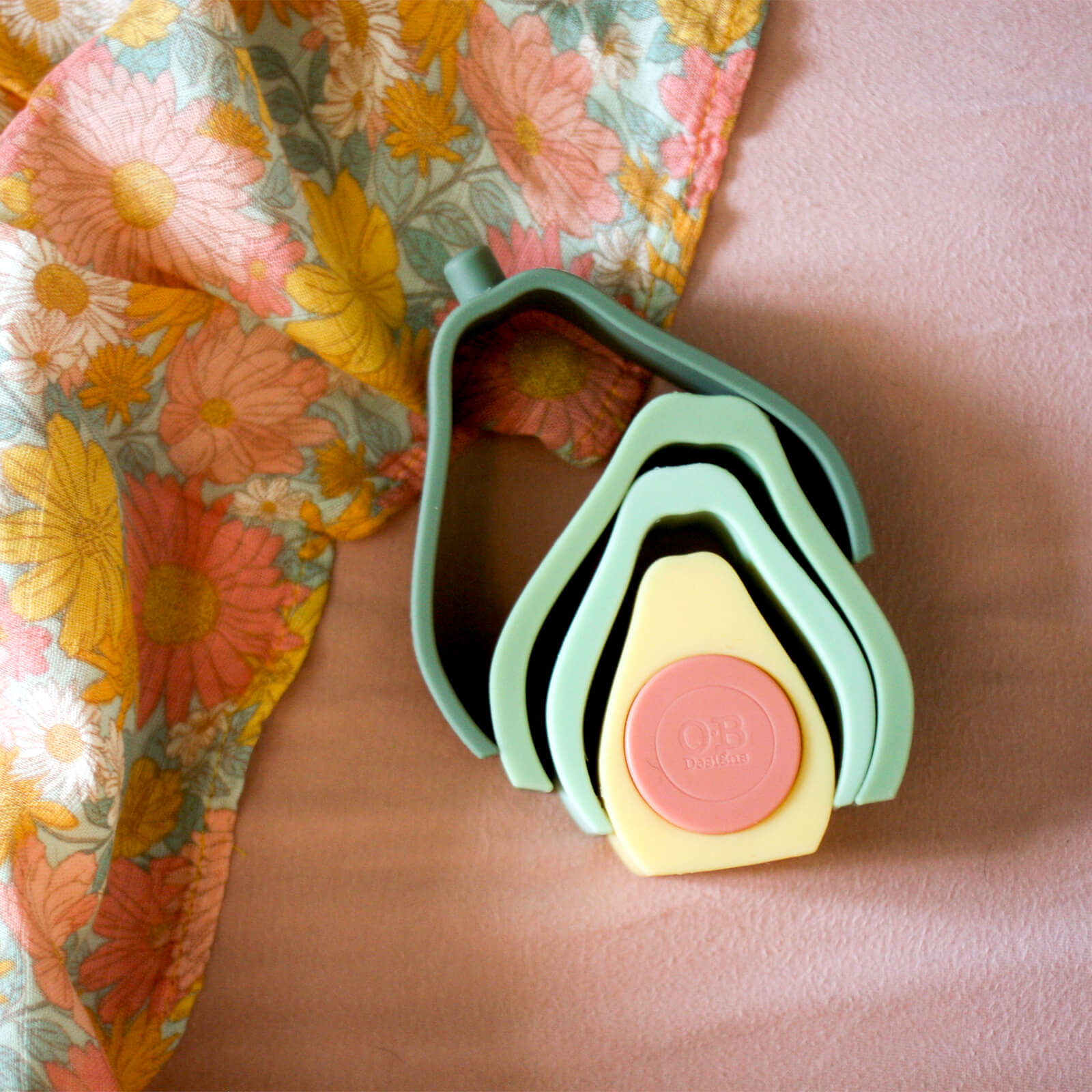 O.B. Designs Avocado Silicone Staker