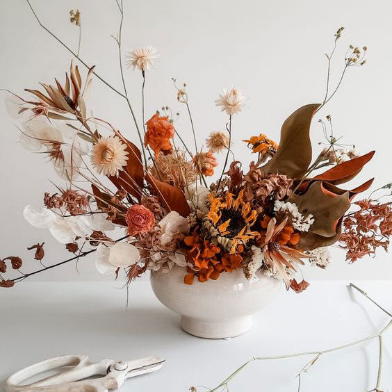 Rustic Fall Dried Centerpiece Building - October 26