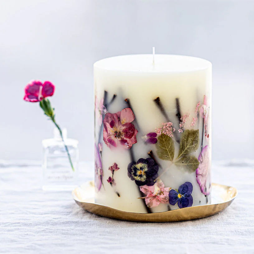 Rosy Rings Small Round Botanical Candle