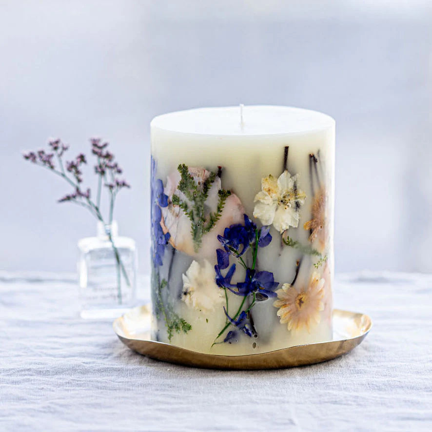 Rosy Rings Small Round Botanical Candle