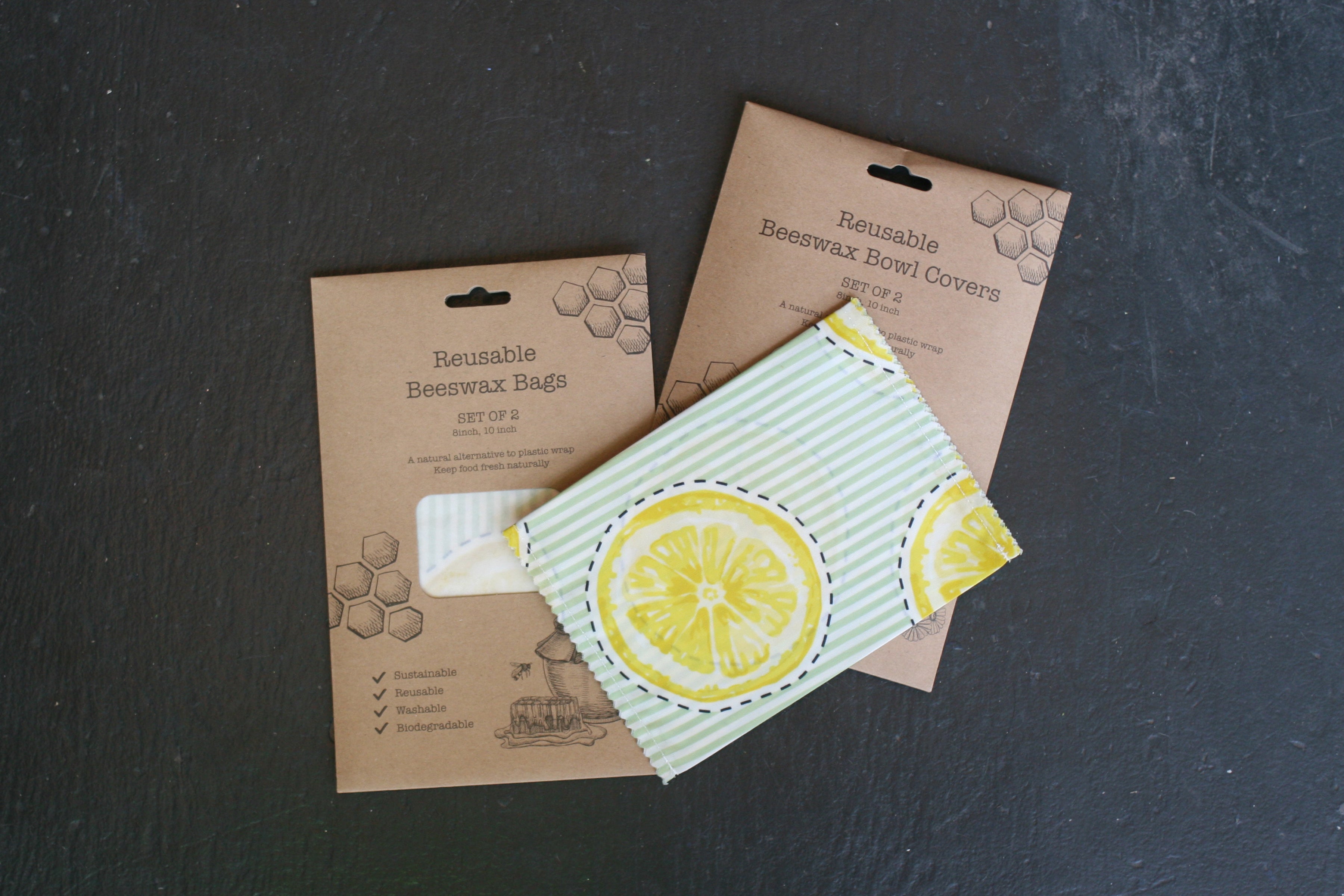 reusable beeswax bags + bowl covers