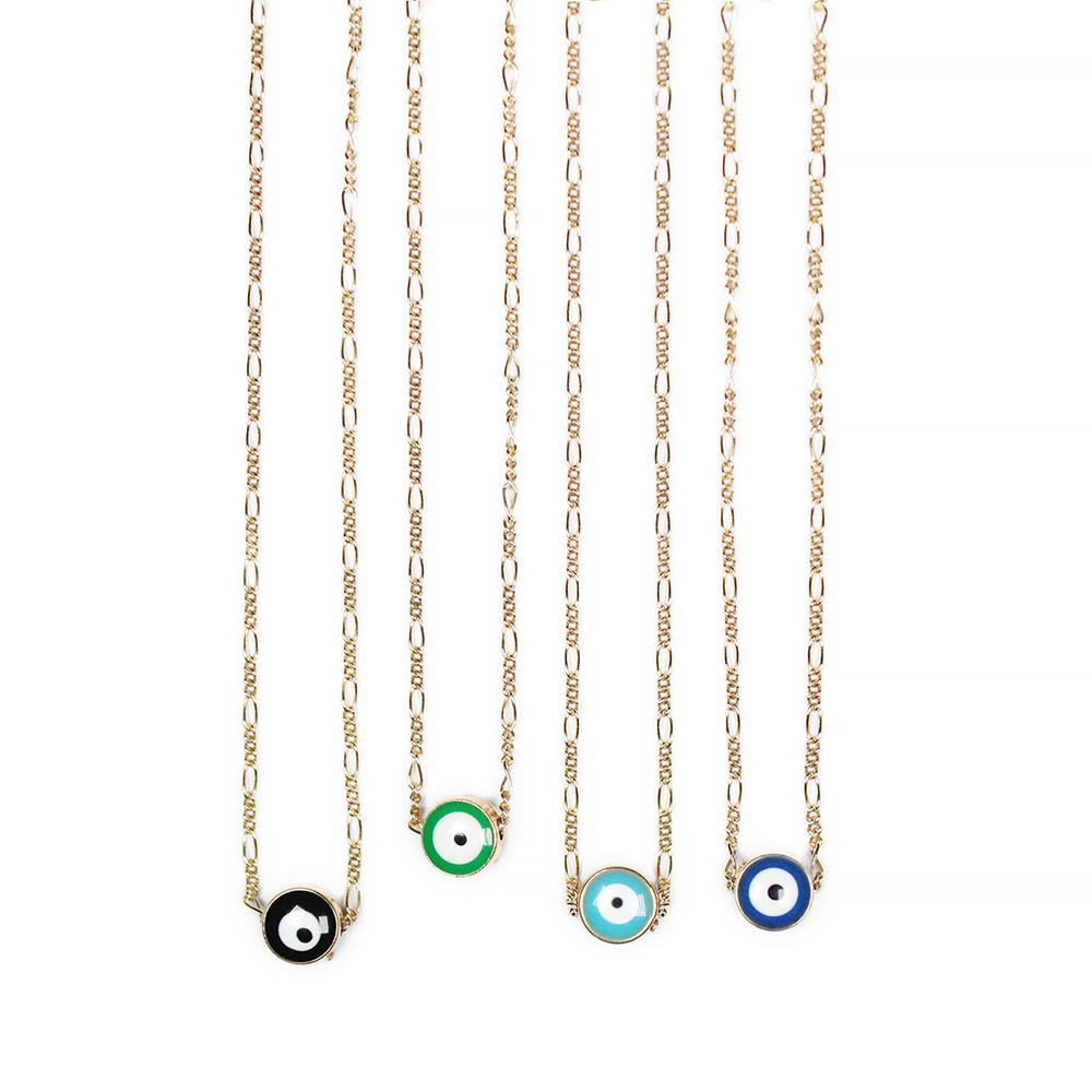 Bloom Jewelry Evil Eye Figaro Necklaces